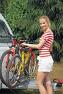 Front mounting caravan bike rack