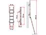 Double length 5 step ladder for taller motorhomes