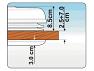 Suitable for roof thicknesses from 2.5 to 7cm