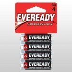 Eveready super AA batteries