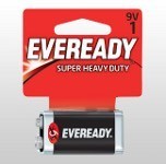 Eveready super 9 volt battery
