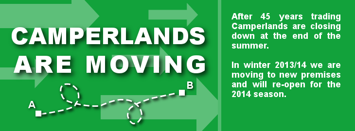 Camperlands are moving in Winter 2013-14