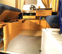 Folding Camper Interior
