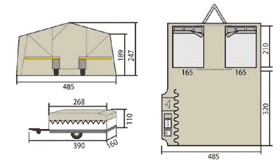 Jamet Arozona Trailer Tent Sizes