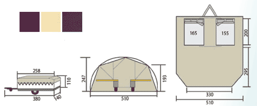 Jamet
 Dakota Trailer Tent Sizes