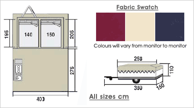 Jamet Classic trailer tent specifications