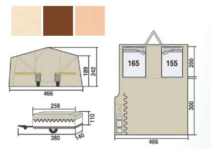 Jamet
 Louisiana Outdoor All Season Jubilee trailer tent