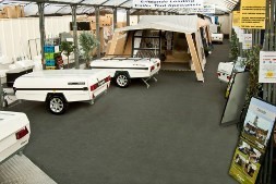 Extensive undercover Trailer Tent display in Manchester