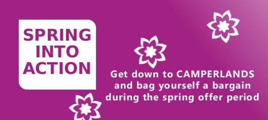 SPRING INTO ACTION- Get down to CAMPERLANDS and bag yourself a bargain on new Trailer Tents during the Spring offer period