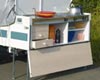 Rear kitchen that can be used without opening the trailer, ideal 
for roadside stops