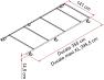 Dimensions for standard and Maxi version. Standard version can be cut for shorter vehicles