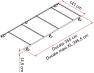 Dimensions for standard and Maxi version. Standard version can be cut for shorter vehicles