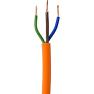Brown, blue and yellow / green stripe cores