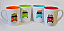 $ Colourful cups with campervans design