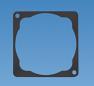 C-Line 1 way spacer surround for round edge face plates