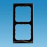 2 Way Face Plate for C-Line system in Gloss Black