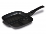 3 section frying pan with non-stick surface