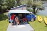 Easy to use ideal for touring, add a privacy room room for longer stays