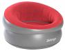 Inflatable Donut Flocked Chair - Carmine Red