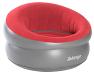 Inflatable Donut Flocked Chair - Carmine Red