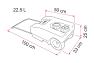 Fiamma Roll-Tank 23F Dimensions