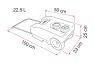 Fiamma Roll-Tank 23F Dimensions