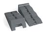 Pair of stepped ramps with grippy surface for levelling Motorhomes