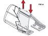 Awning fixing kit to compensate for minivan curved roof