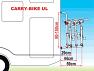 Fiamma Carry-Bike UL dimensions