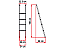 Fiamma Deluxe 4B ladder dimensions