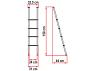 Fiamma Deluxe 4B ladder dimensions