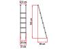 Fiamma Deluxe 5 B ladder dimensions