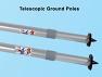 Telescopic ground poles