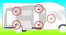 Can be used to secure all motorhome doors including, cab, cabin and garage doors