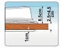 Fiamma Vent 40 can be installed of roof thickness from 2.5 to 4.5cm