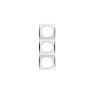 Berker Triple Socket Frame Gloss Chrome