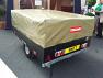 Small and compact trailer with heavy duty trailer cover