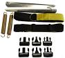 Awning strap kit with 2 straps and universal buckle set