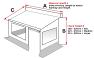 Measure awning height to select correct size