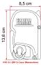 For awning case 13.6cm high choose Rain Caps F45S