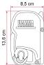 Compact awning case dimensions for F45 S