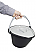 Removable bucket with handle and lid for easy emptying