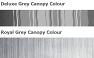 Choice of Deluxe Grey or Royal Grey canopy colours