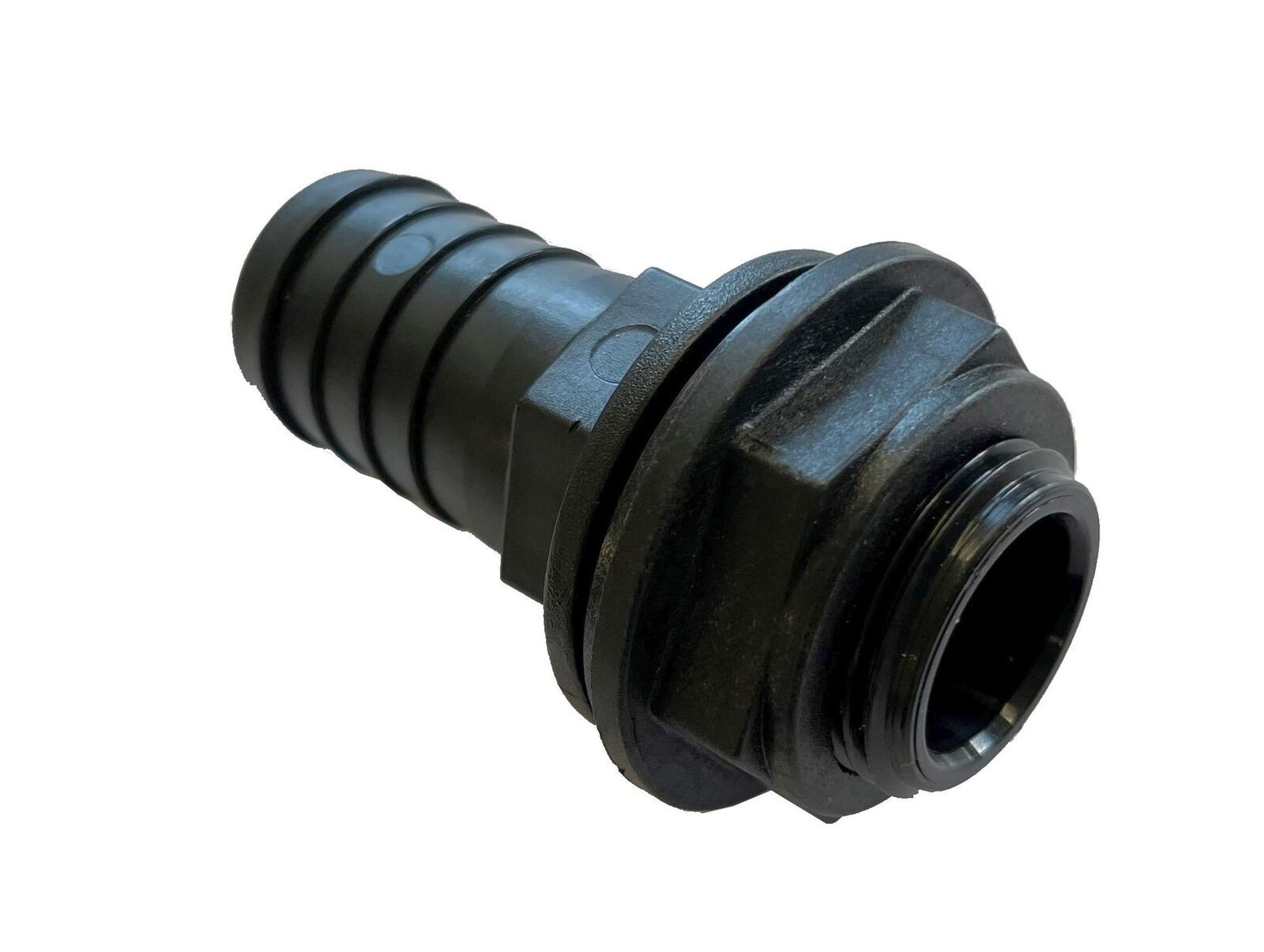 C.A.K. Tanks Nut In Water Tank Straight Fitting – 25mm (1 Inch) Hose, Fresh/Waste Inlet/Outlet