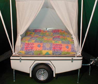CampMaster Miniature Trailer Tent for Small Cars Motorbikes and