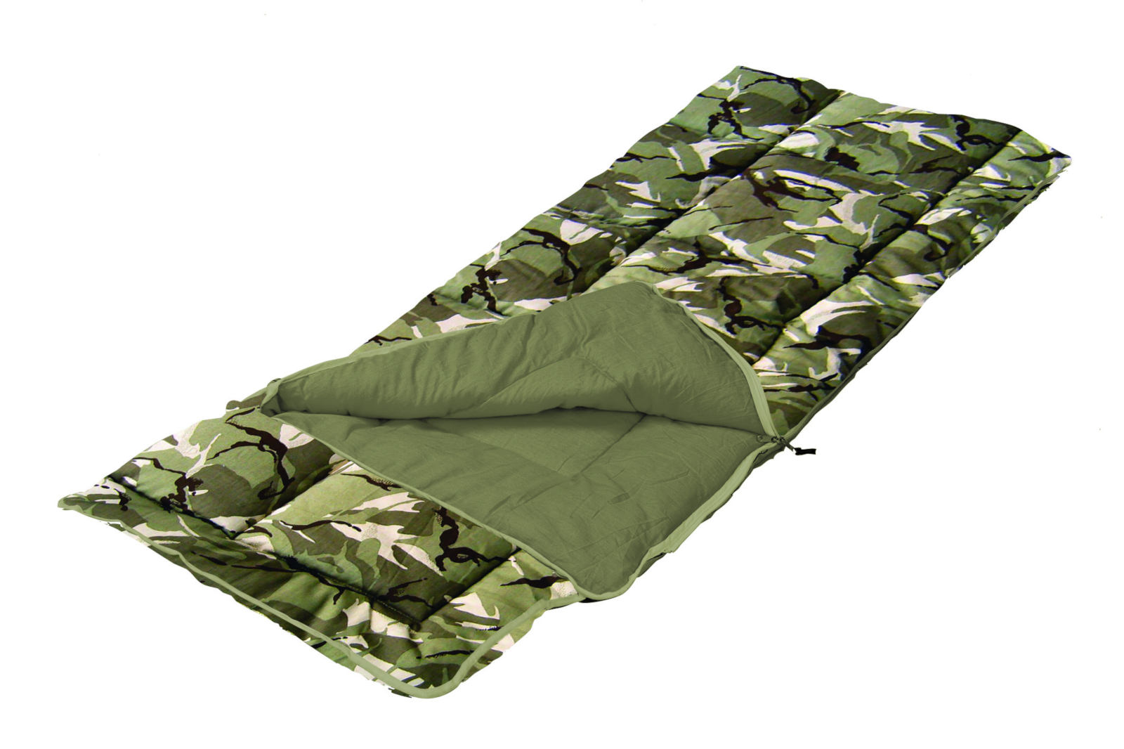 Sunncamp Camouflage Kids Sleeping Bag with Pillow