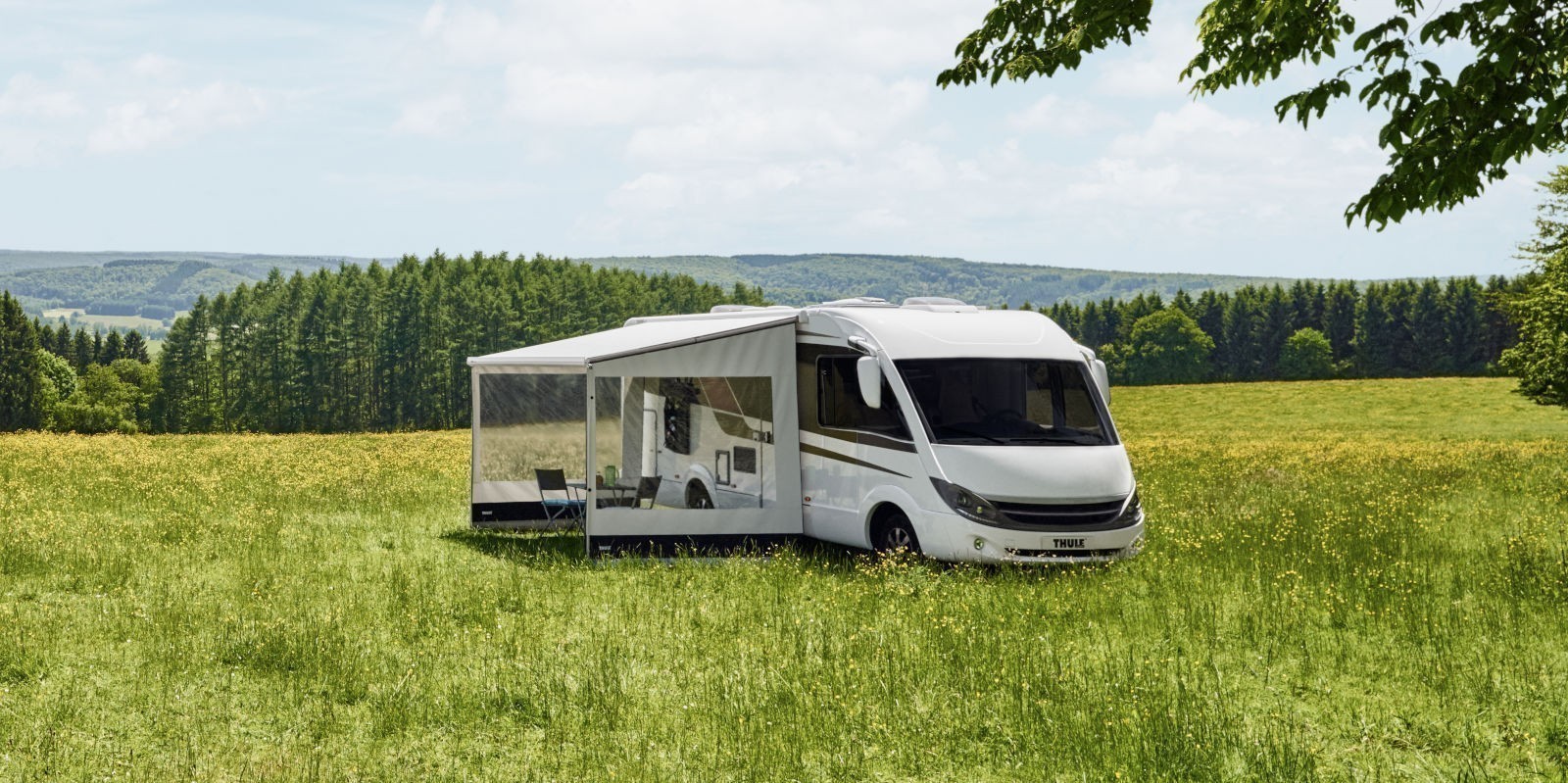 Thule RV Rain Blocker Side G2 Large (307293) – Protezione Solare E Pioggia Per Camper