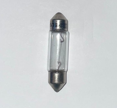 12 Volt Incandescent Festoon Bulb - 5 Watt S8 Cap