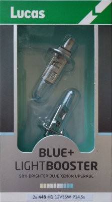 12 Volt Xenon Blue Light Booster Bulb - 55 Watt 50%