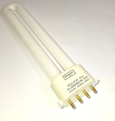 230 Volt Fluorescent U Tube Bulb - 9 Watt 2G7 Base